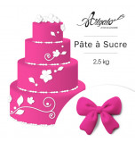 Pâte à sucre | Rose Fuchsia - 2,5 kg 