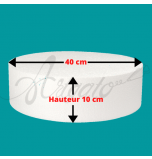 Socle Polystyrène Rond Hauteur 10 cm Diamètre 40 cm