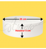 Support Polystyrène Rond Hauteur 5 cm Diamètre 35 cm