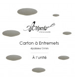 Cartons à Entremets - Argent - Ronds 3 mm