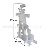 Présentoir Polystyrène Pâques - Dimensions