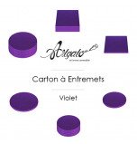 Cartons à Entremets, Violet 12 mm d'épaisseur