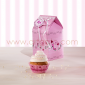 Boîtes Cupcakes | Rose Girly (Cake in the City) - 2 Boîtes pour 1 Cupcake, 9,5 cm x Haut. 12,5 cm