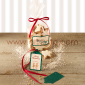 Sachets Cellophane avec Rubans et Etiquettes | 6 Sachets à Fond Plat - 23,5 x 14,5 cm