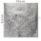 Papier Métallisé alimentaire | Argent, gaufré motif fougère - 73,5 x 91,5 cm - Paquet de 100 Feuilles