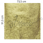 Papier Métallisé alimentaire | Or, gaufré motif fougère - 73,5 x 91,5 cm - Paquet de 100 Feuilles