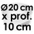 Moule à Gâteau Rond - Ø 20 cm x prof. 10 cm