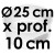 Moule à Gâteau Rond - Ø 25 cm x prof. 10 cm