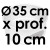 Moule à Gâteau Rond - Ø 35 cm x prof. 10 cm