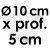 Moule à Gâteau Demi-Sphère - Ø 10 cm x Prof. 5 cm