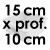 Moule à Gâteau Carré - Côté 15 cm x Prof. 10 cm