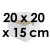5 Boîtes à Gâteaux Blanches avec Couvercle - Haut. 15 cm | 20 x 20 cm