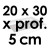 Moule à Gâteau Rectangulaire - 20 x 30 cm x Prof. 5 cm