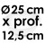 Moule à Gâteau Demi-Sphère - Ø 25 cm x Prof.12,5 cm
