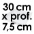 Moule à Gâteau Carré - Côté 30 cm x Prof. 7,5 cm