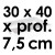 Moule à Gâteau Rectangulaire - 30 x 40 cm x Prof. 7,5 cm
