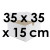 5 Boîtes à Gâteaux Blanches avec Couvercle - Haut. 15 cm | 35 x 35 cm