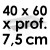 Moule à Gâteau Rectangulaire - 40 x 60 cm x Prof. 7,5 cm