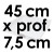 Moule à Gâteau Carré - Côté 45 cm x Prof. 7,5 cm