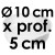 Moule à Gâteau Rond - Ø 10 cm x Prof. 5 cm