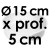 Moule à Gâteau Rond - Ø 15 cm x Prof. 5 cm