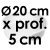 Moule à Gâteau Rond - Ø 20 cm x Prof. 5 cm
