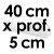 Moule à Gâteau Demi-Cercle - 40 cm x Prof. 5 cm