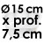 Moule à Gâteau Pétale - Ø 15 cm x Prof. 7,5 cm