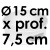 Moule à Gâteau Rond - Ø 15 cm x Prof. 7,5 cm