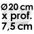 Moule à Gâteau Pétale - Ø 20 cm x Prof. 7,5 cm