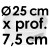 Moule à Gâteau Rond - Ø 25 cm x Prof. 7,5 cm