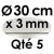 5 Cartons à Entremets | Argent - Rond 3 mm / 30 cm Ø 5 Cartons à Entremets | Argent - Rond 3 mm / 30 cm Ø