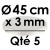 5 Cartons à Entremets | Argent - Rond 3 mm / 45 cm Ø 5 Cartons à Entremets | Argent - Rond 3 mm / 45 cm Ø