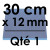 1 Carton à Entremets | Bleu Roi - Carré 12 mm / 30 cm Côté