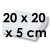 25 Boîtes Pâtissières Blanches | Haut. 5 cm - 20 x 20 cm