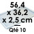 10 CADRES Ganaches, Mousses et Inserts | Dim. Int. 56,4 x 36,2 cm - Haut. 2,5 cm