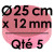 5 Cartons à Entremets | Rose Cerise - Rond 12 mm / 25 cm Ø 5 Cartons à Entremets | Rose Cerise - Rond 12 mm / 25 cm Ø
