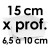 Moule à Gâteau Topsy Turvy Carré - Ø 15 cm x Prof. 6,5 à 10 cm