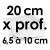 Moule à Gâteau Topsy Turvy Carré - Ø 20 cm x Prof. 6,5 à 10 cm