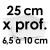 Moule à Gâteau Topsy Turvy Carré - Ø 25 cm x Prof. 6,5 à 10 cm