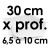 Moule à Gâteau Topsy Turvy Carré - Ø 30 cm x Prof. 6,5 à 10 cm