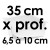 Moule à Gâteau Topsy Turvy Carré - Ø 35 cm x Prof. 6,5 à 10 cm