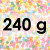 Confetti en Sucre | Fleurs Multicolores - Flacon de 240 g