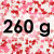 Confetti en Sucre | Cœurs Roses, Rouges et Blancs - Flacon de 260 g