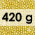 Perles en Sucre (Dragées) | Or n°4 (4 mm) - Flacon de 420 g