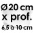 Moule à Gâteau Topsy Turvy Rond - Ø 20 cm x Prof. 6,5 à 10 cm