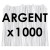 Liens Métal Argent, Sachet de 1 000