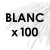 Liens Papier Blancs, Sachet de 100 Liens