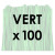 Liens Métal Verts, Sachet de 100  Liens