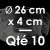 10 Moules à Entremets thermoformés | ROND - Ø 26 cm x Prof. 4 cm